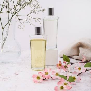 1109 Black Reed Diffuser Box With White Rim