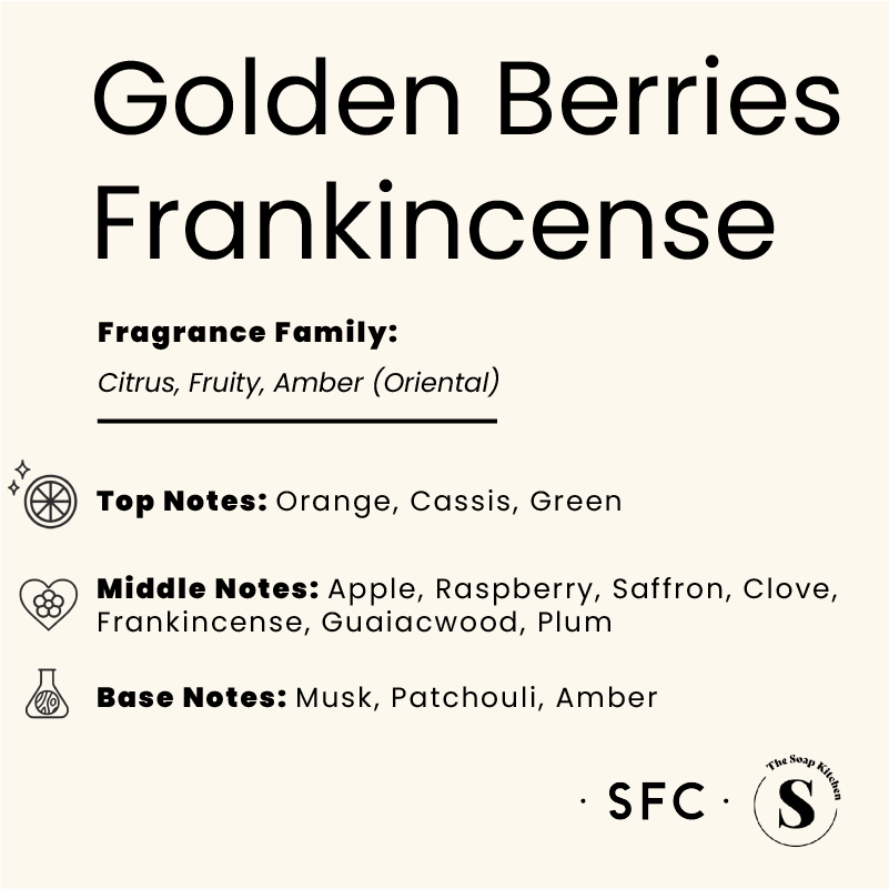 Golden Berries Frankincense Fragrance Oil Golden Berries & Frankincense Fragrance Oil