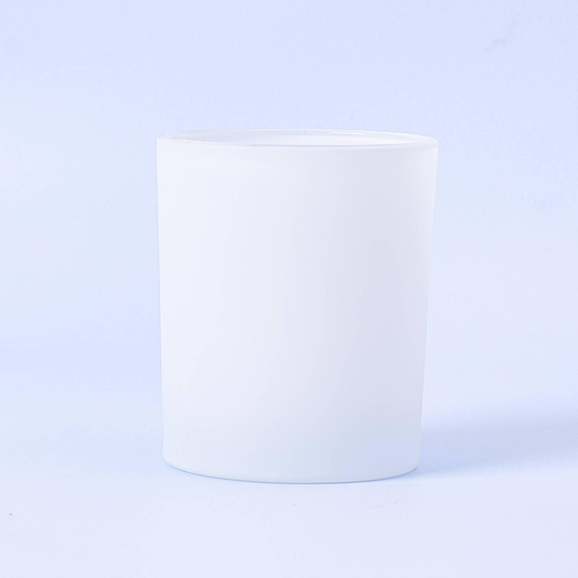10270 30cl Matte White Candle Glass - Box of 6