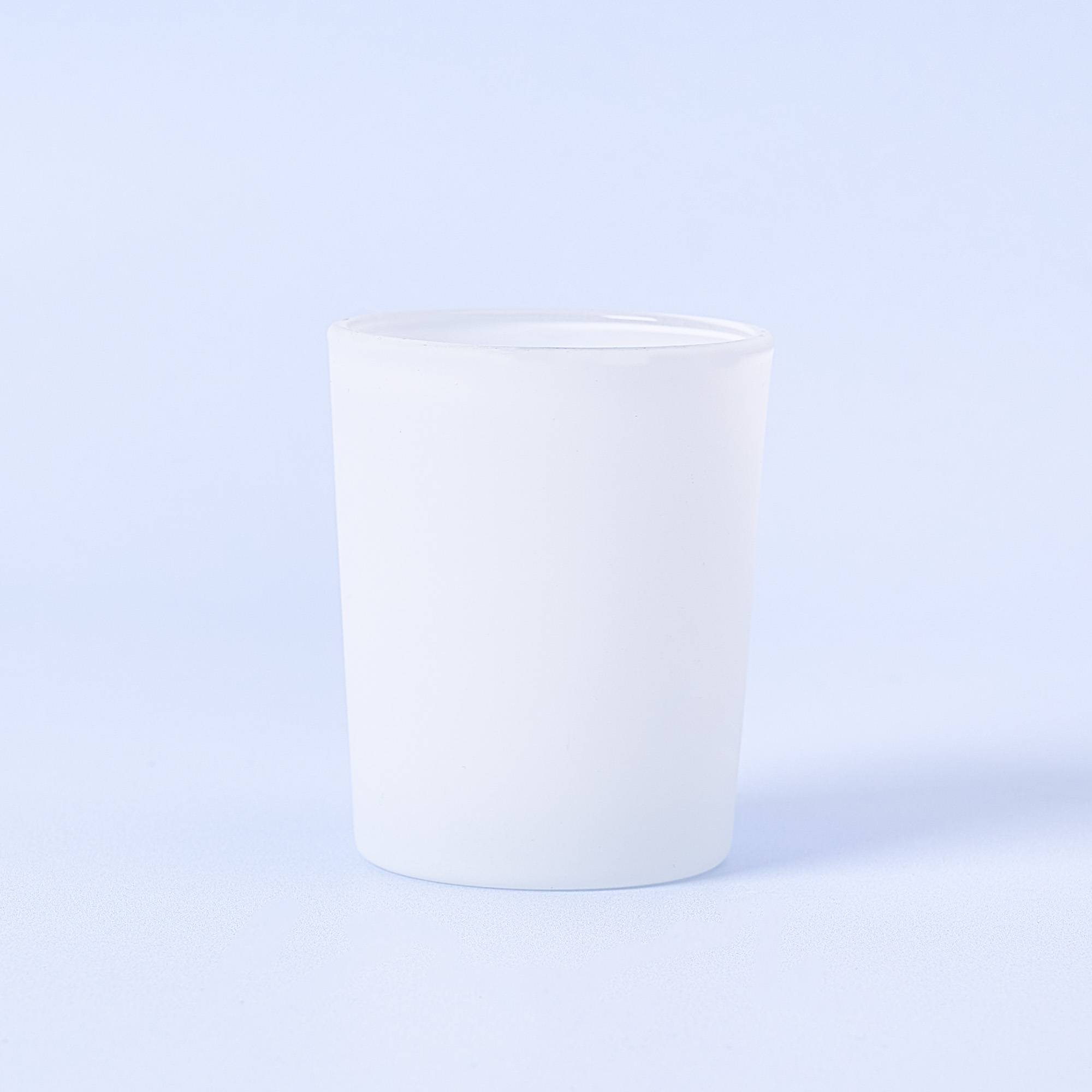 10289 9cl Matte White Candle Glass - Box of 6