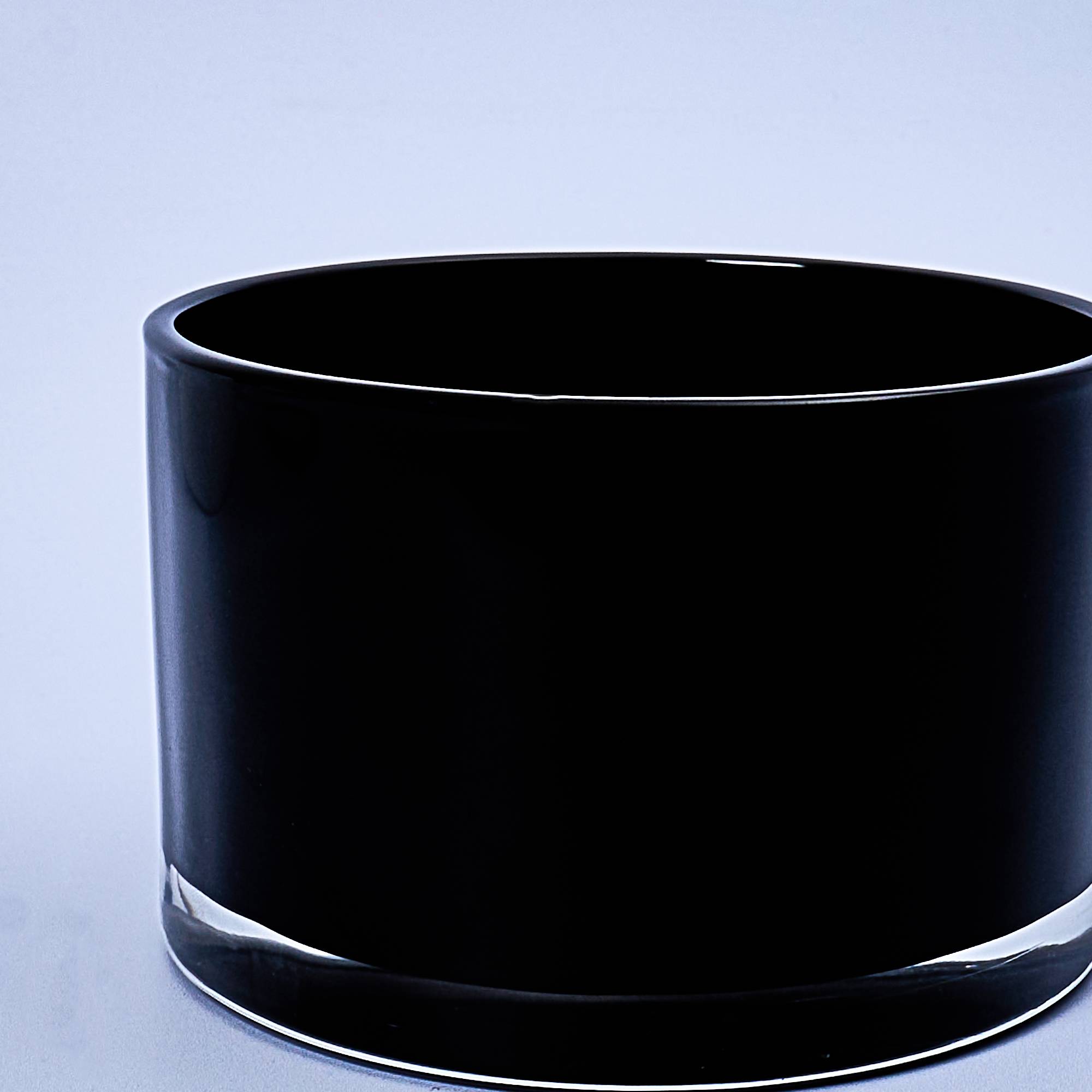 10988 55cl Gloss Black Candle Glass - Box of 6