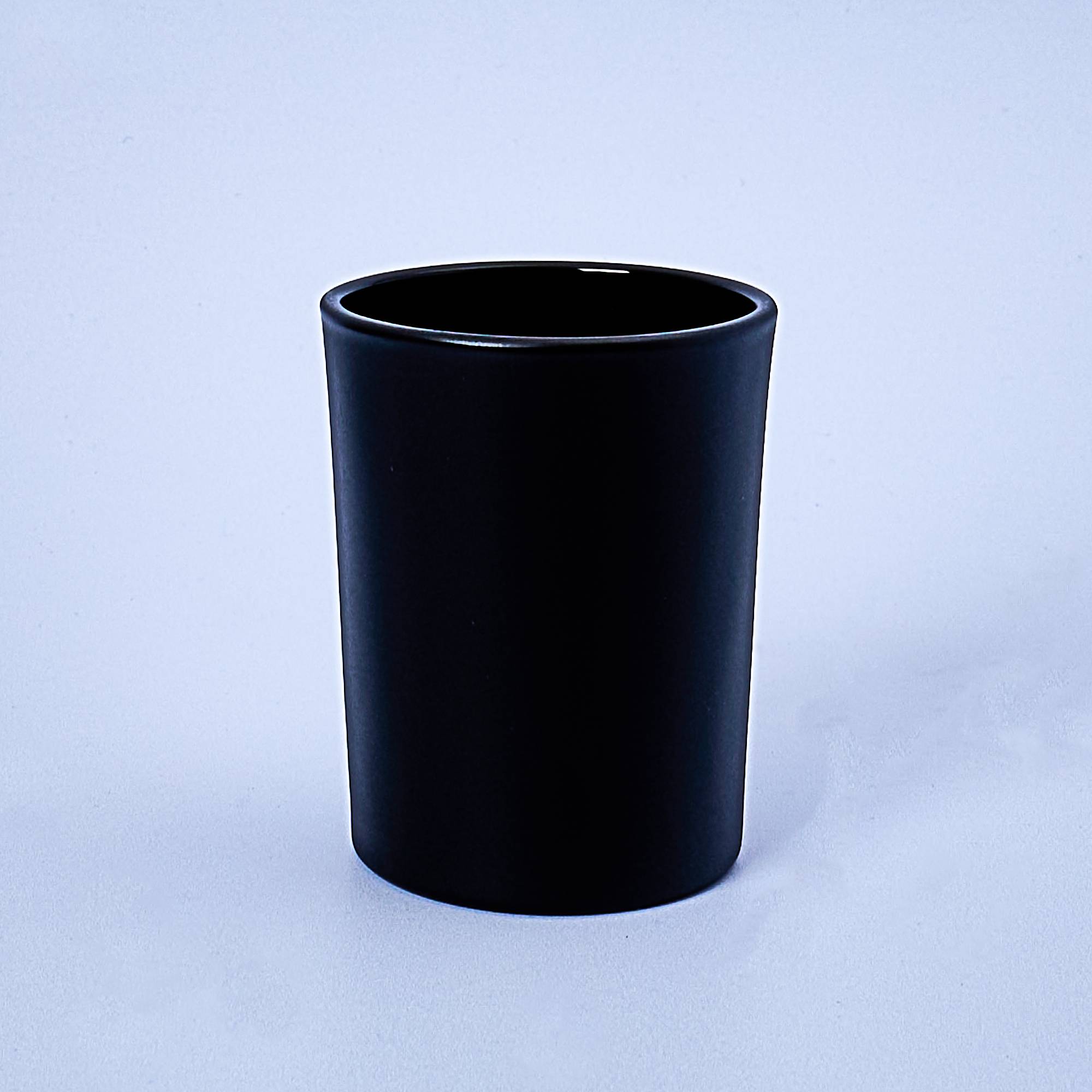 11005 9cl Matte Black Candle Glass - Box of 6