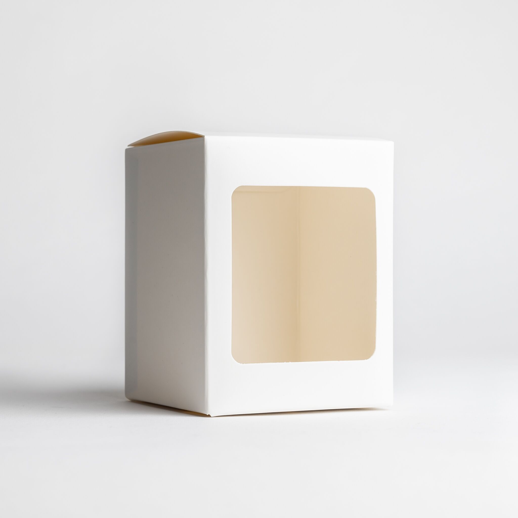 2858 20cl White Candle Box With Window