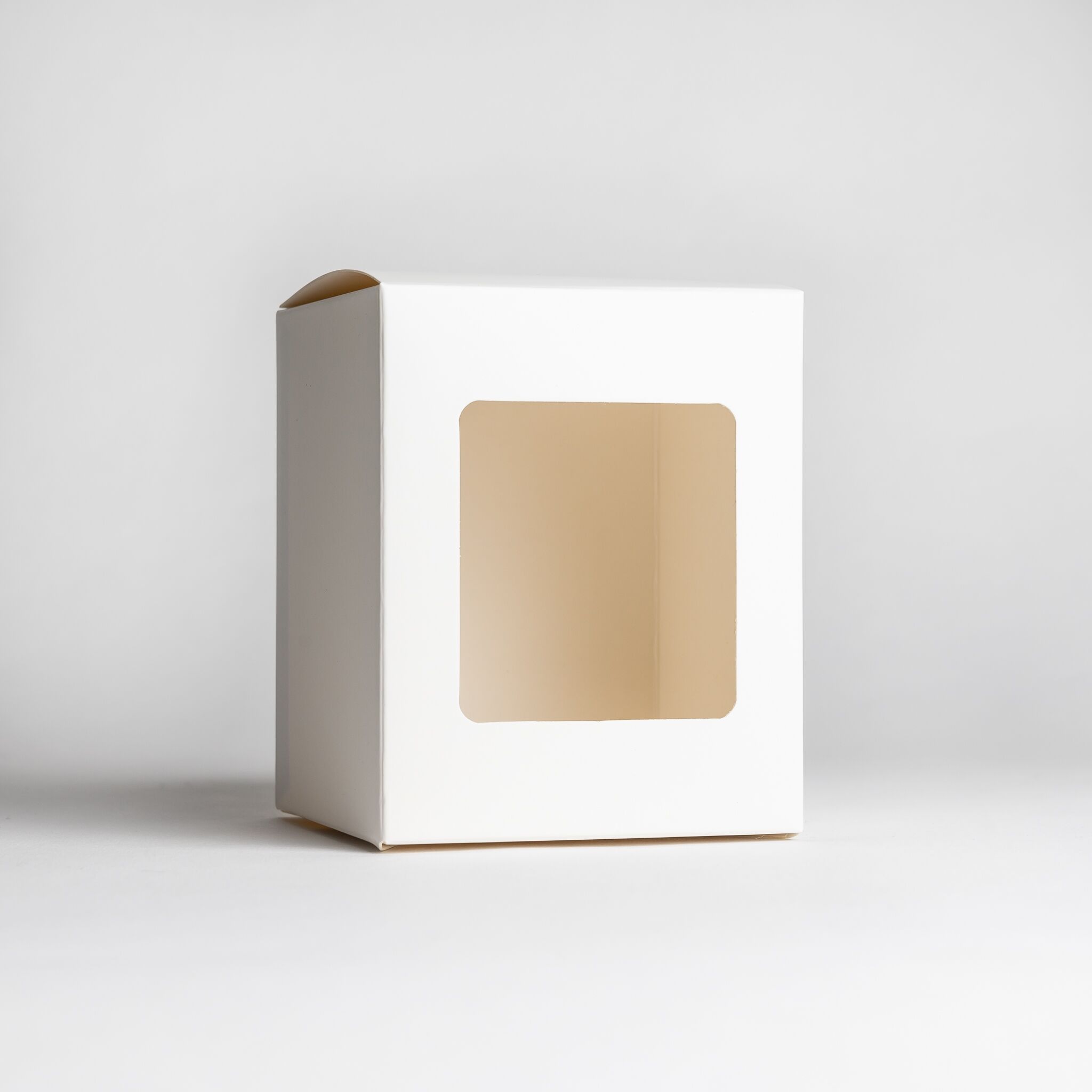 2867 30cl White Candle Box With Window