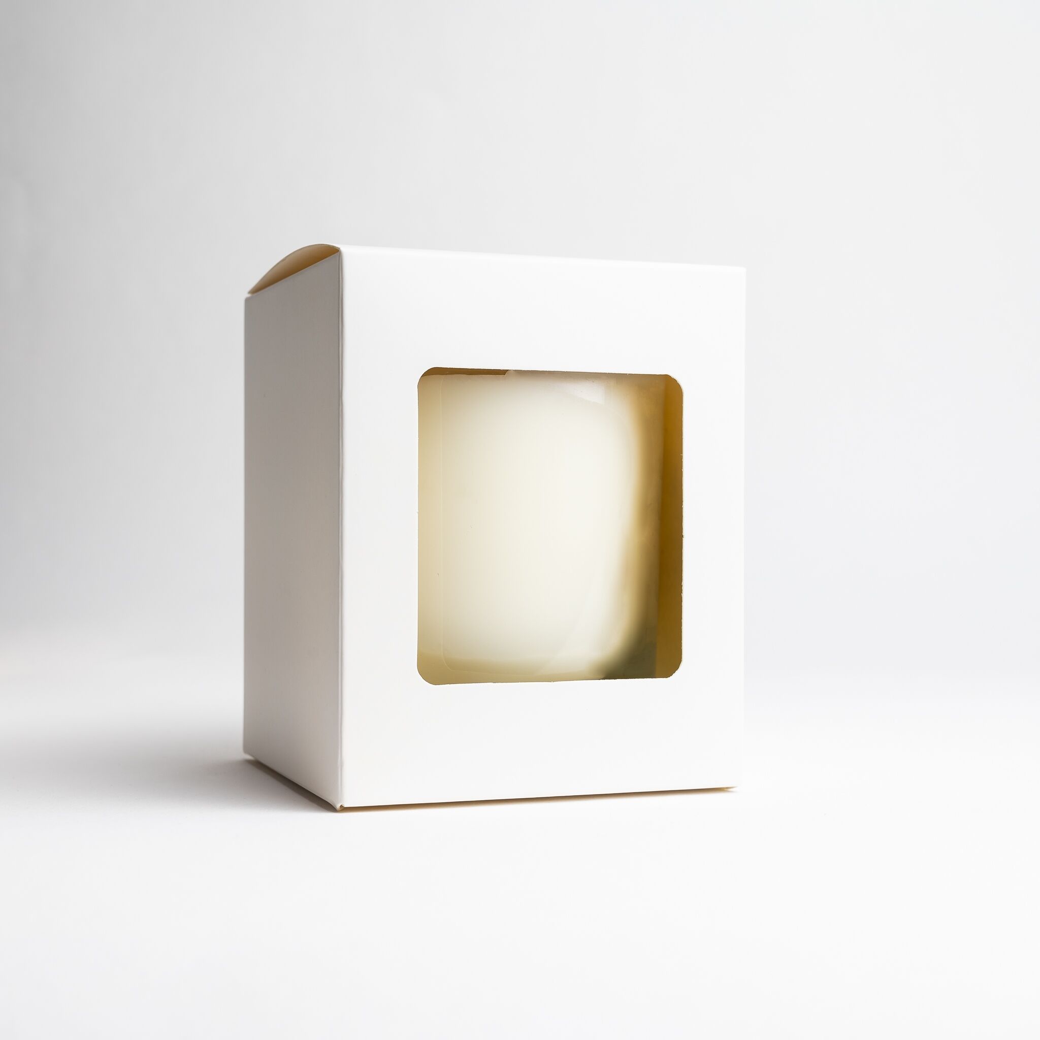 2870 30cl White Candle Box With Window