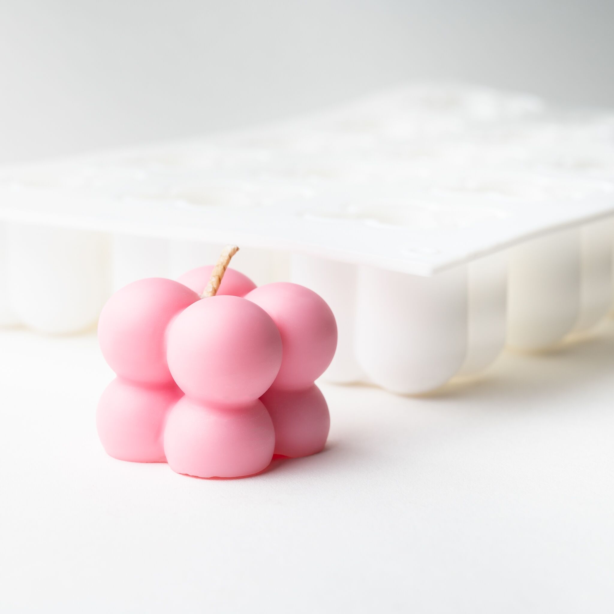 3420 Silicone Small Bubble Candle Mould - Tray of 15