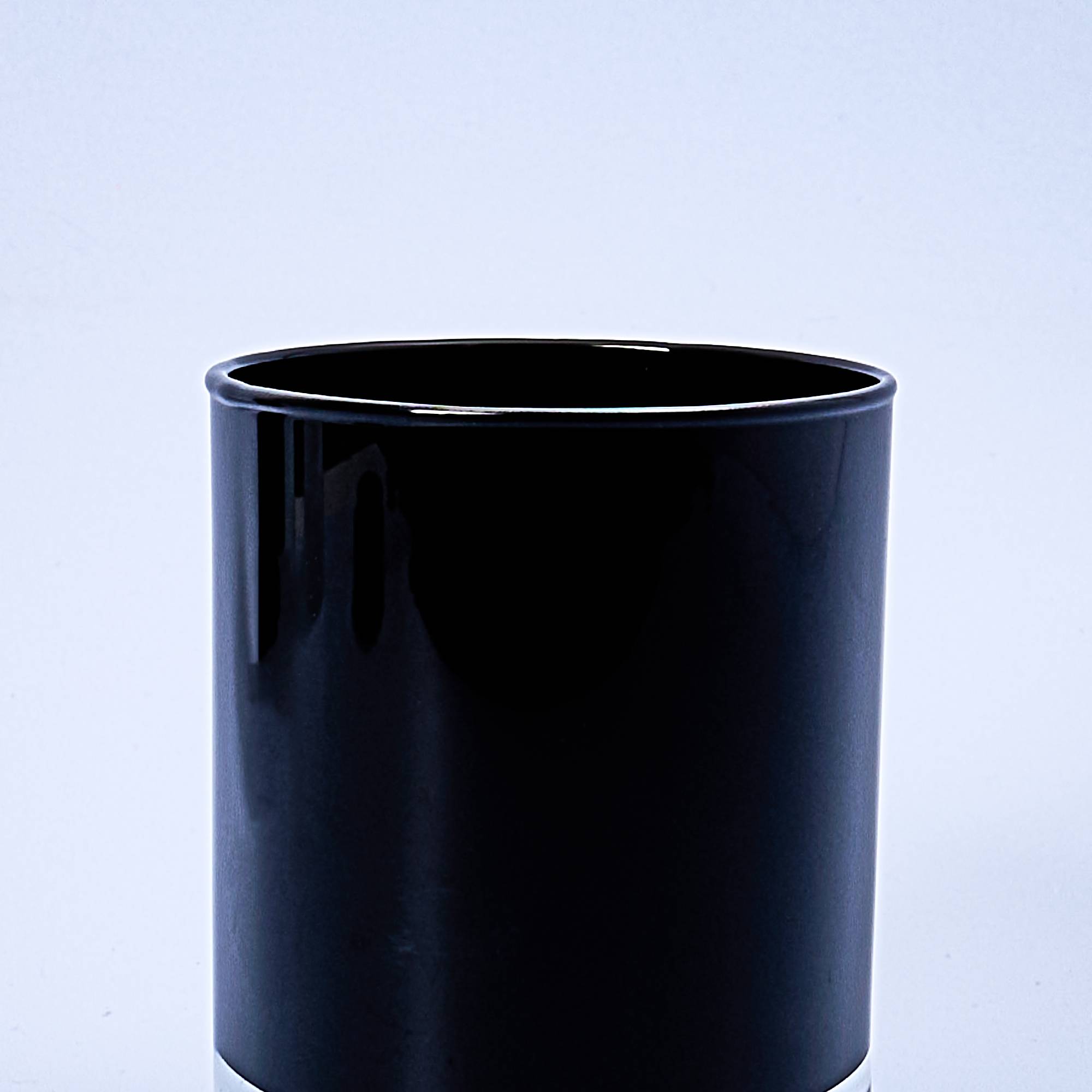 12236 Karen 30cl Gloss Black Candle Glass