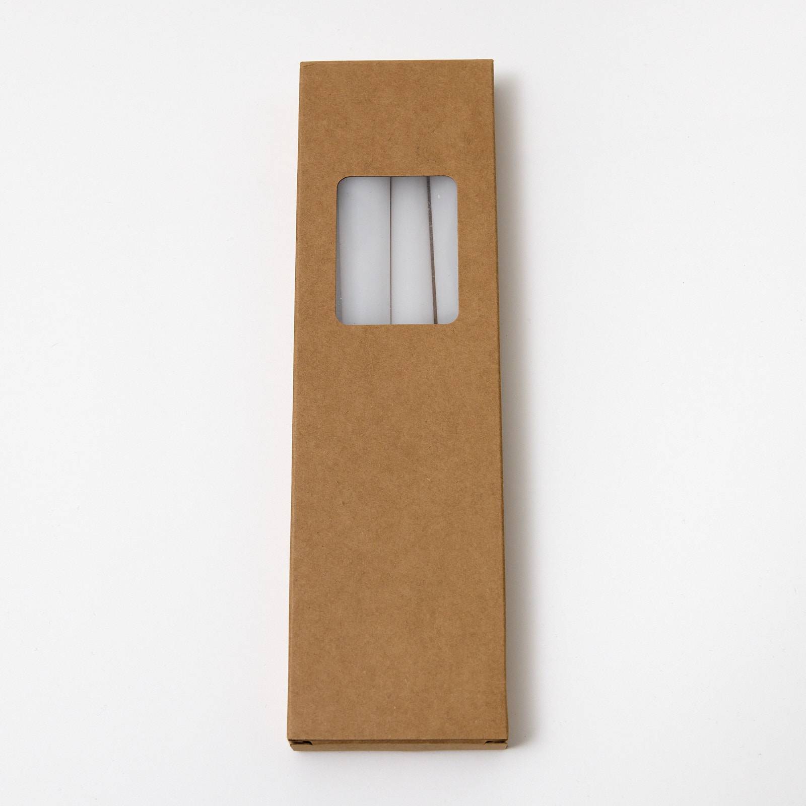 12415 White Taper Candles - Pack of 4