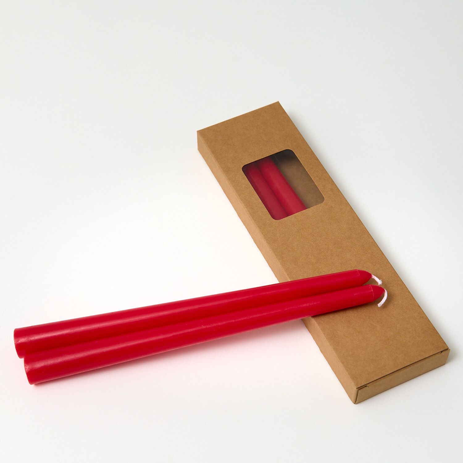 TCANDLES07_3_Web Red Taper Candles - Pack of 4